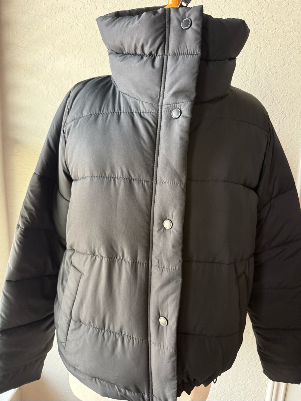 Abercrombie & Fitch Black Puffer Jacket